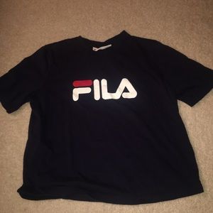 Navy fila T-shirt
